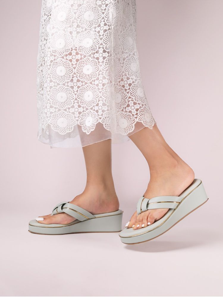 Monrow Aven Green Wedges Heels-picture-46