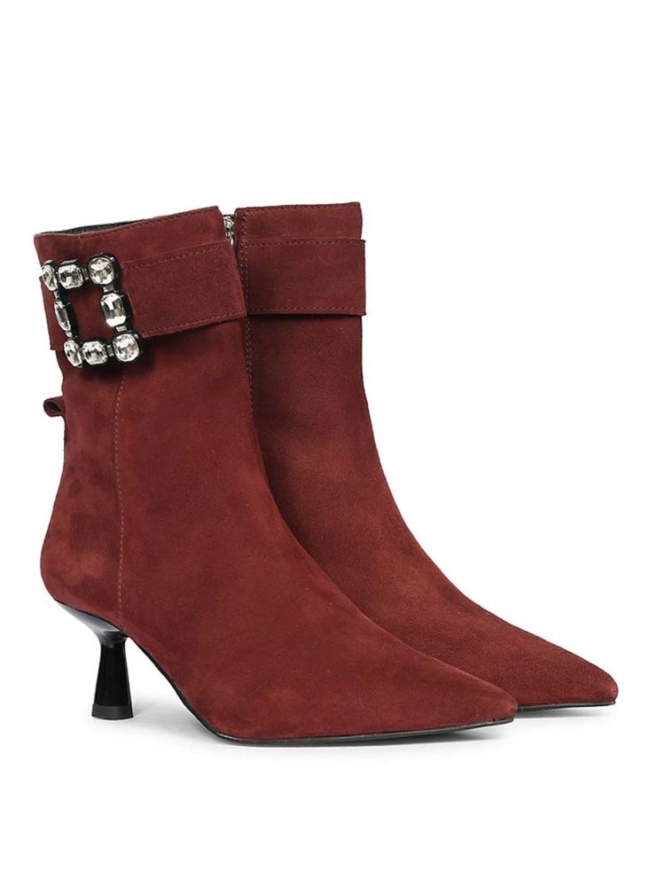 Saint G Women Red Leather Casual Boots-image-20