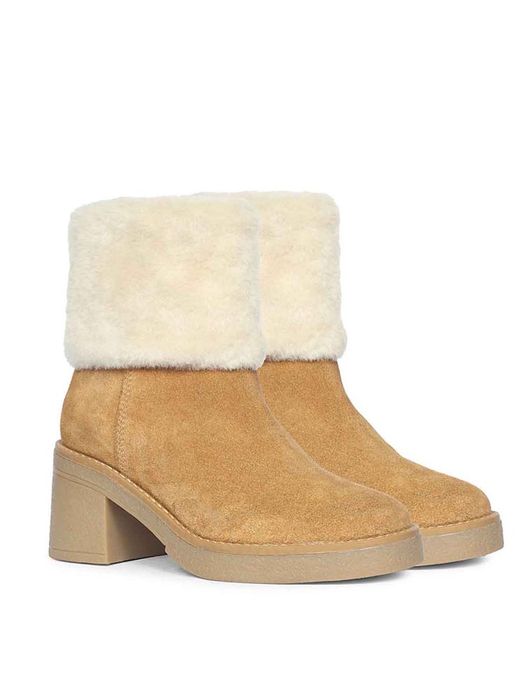 Saint G Women Tan Leather Casual Boots-image-7