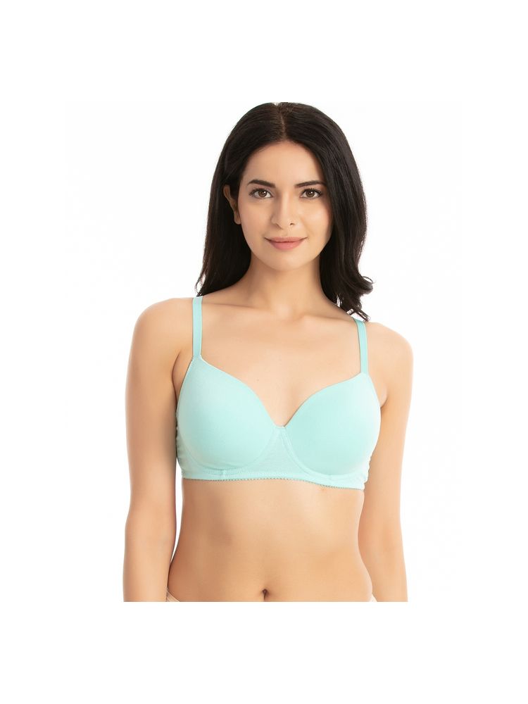 Zivame Padded Wirefree Bra - Blue