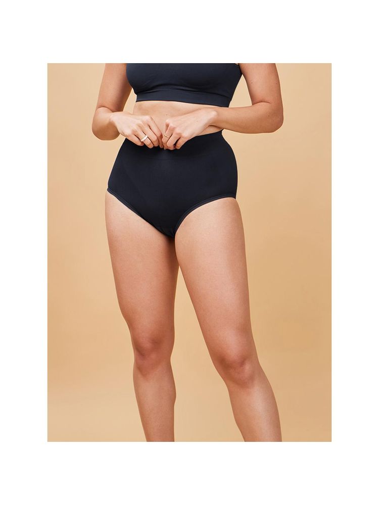 Enamor Mid Navy Blue Slip Proof Comfort Waist Tummy Tucker-picture-11