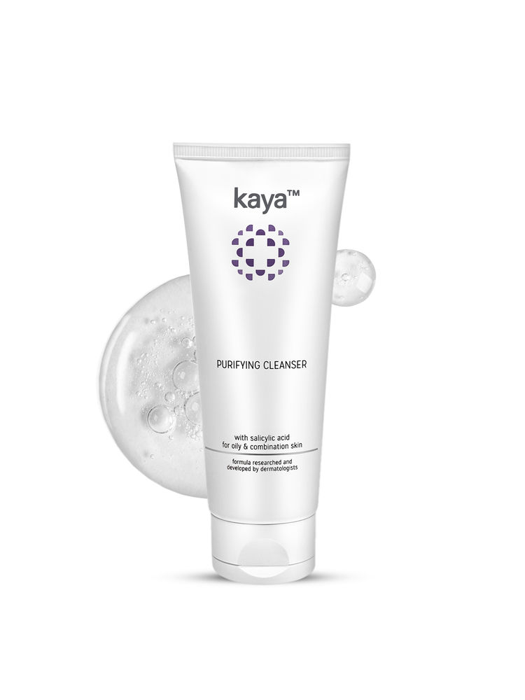 Kaya Acne Care Purifying Cleanser Salicylic Acid Face Wash Reduces Acne & Pimples for Pimple Prone Skin Face Wash for Oily Skin, 100ml
