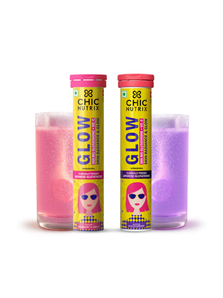 Chicnutrix Glow 100% Japanese Glutathione, Strawberry Lemon & Blackcurrant Flavor Combo-image-30