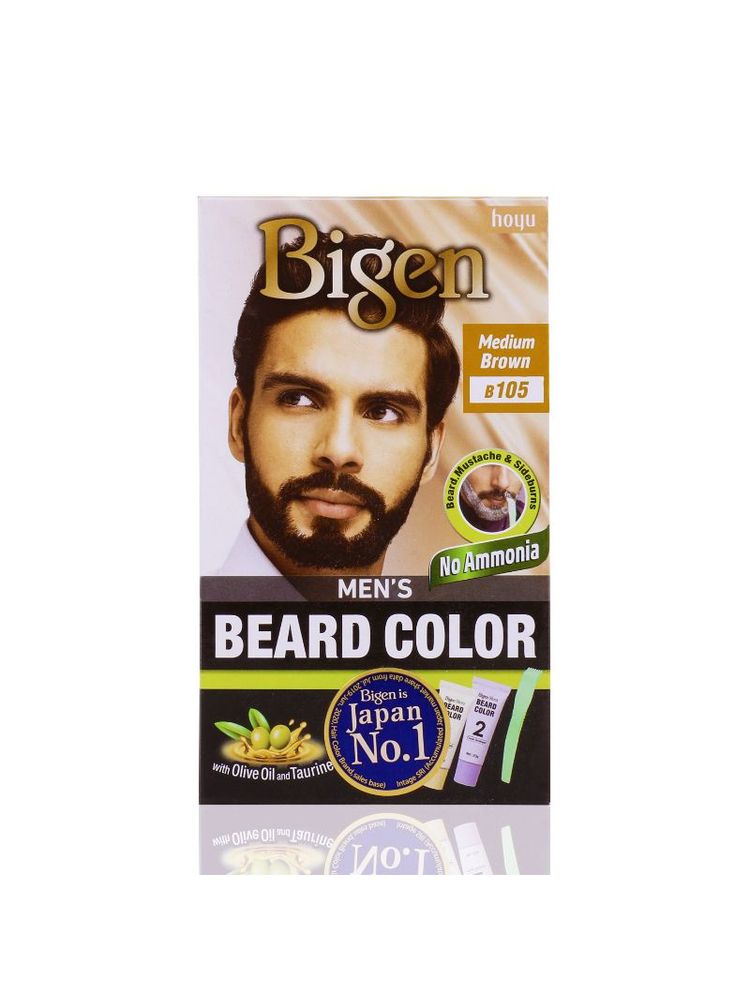 Bigen Men's Beard Color - Medium Brown B105