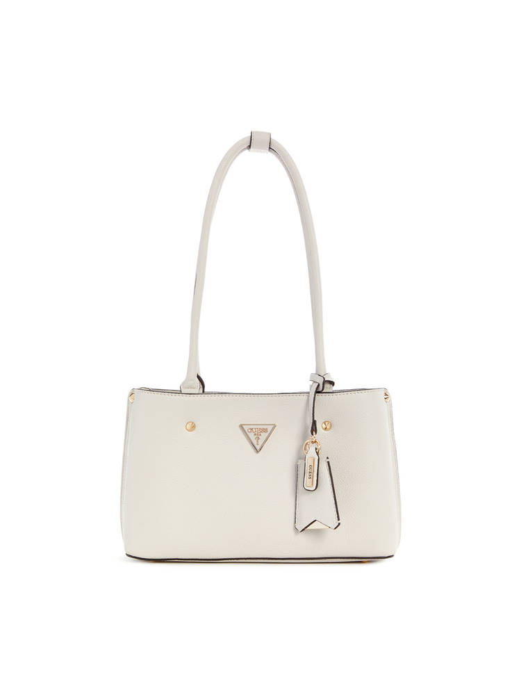 guess fashion Guess Off White Solid Meridian Shoulder Bag-picture-26