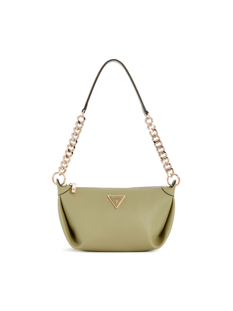 guess fashion Guess Sage Green Solid Meridian Top Zip Shoulder Bag-picture-16