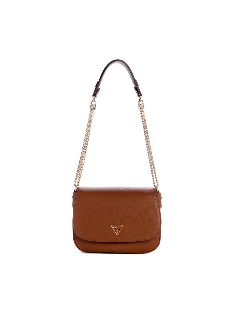 guess fashion Guess Cognac Brown Solid Fedora Shoulder Bag-picture-16