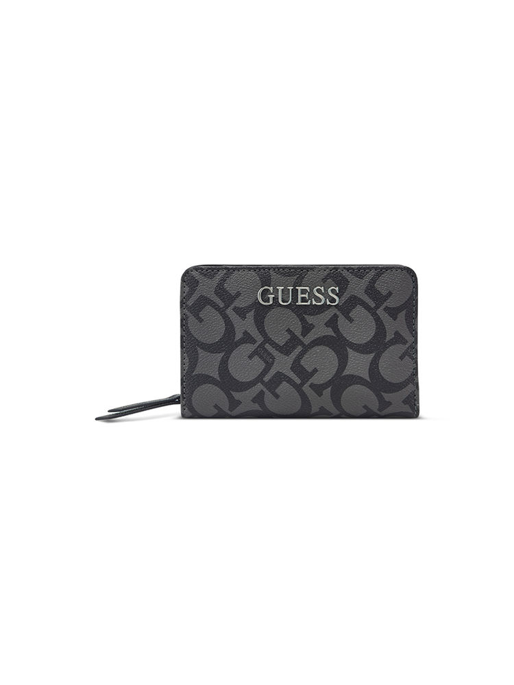guess fashion Guess Coal Grey Printed Abbas French Wallet-picture-28