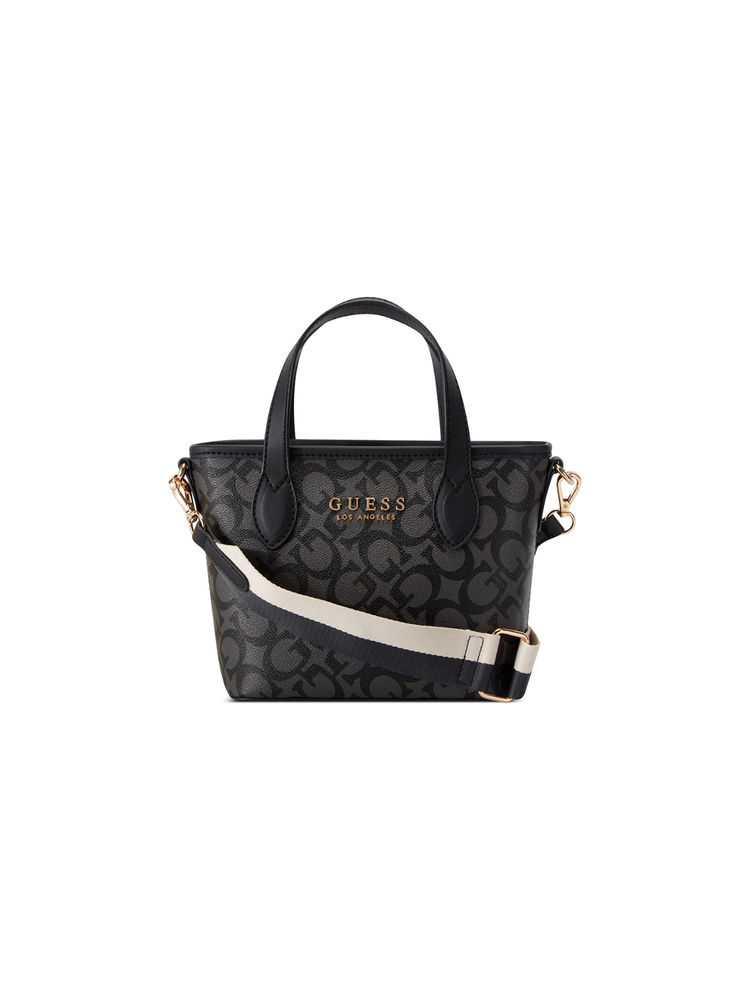 guess fashion Guess Coal Grey Printed Ashburn Mini Shoulder Bag-picture-15