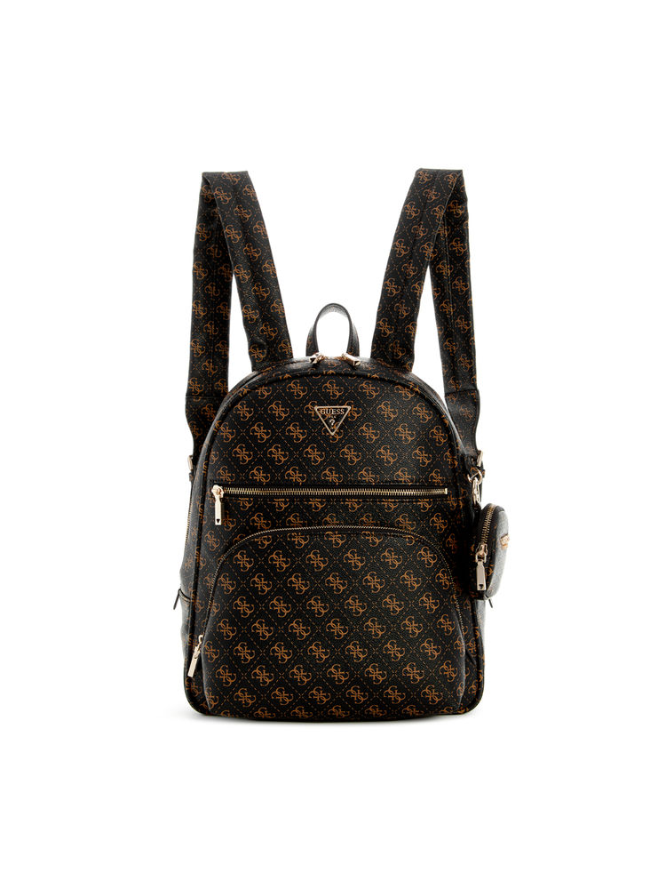 Guess Brown Logo Printed Power Play Tech Backpack-image-15