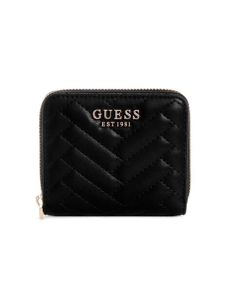 guess fashion Guess Black Quilted Anning Zip Around Wallet-picture-27