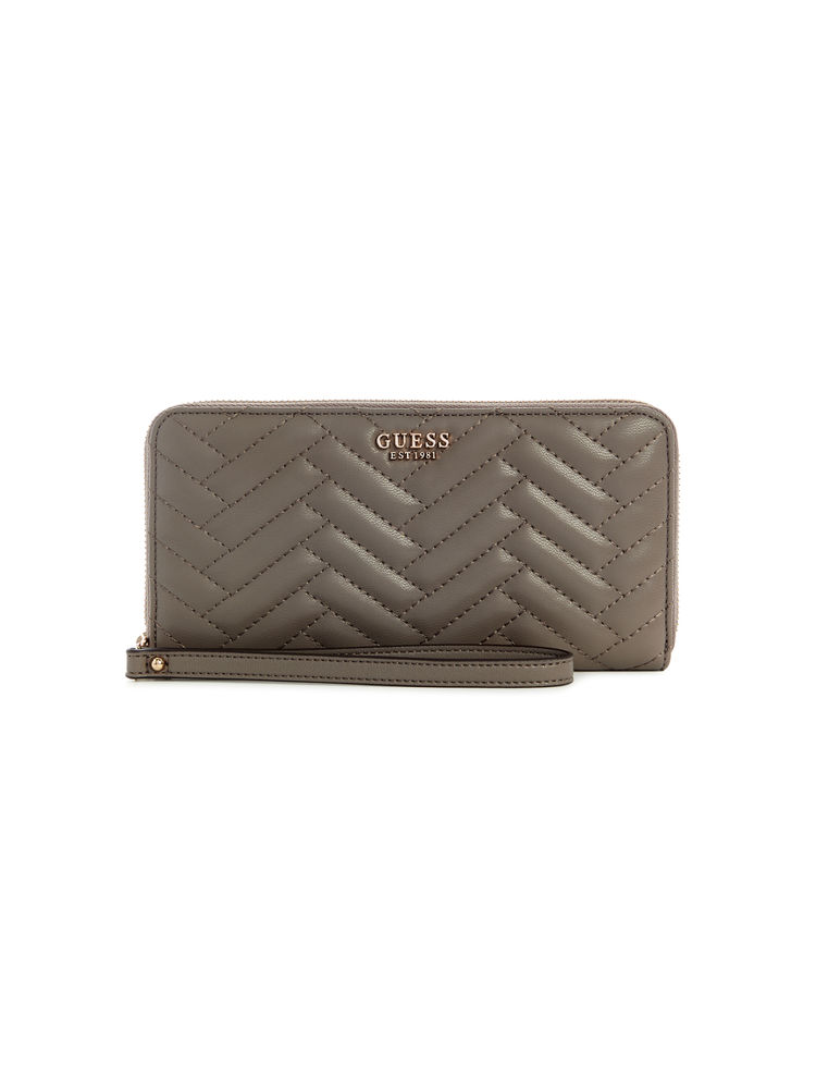 guess fashion Guess Dark Grey Quilted Anning Zip Around Wallet-picture-13