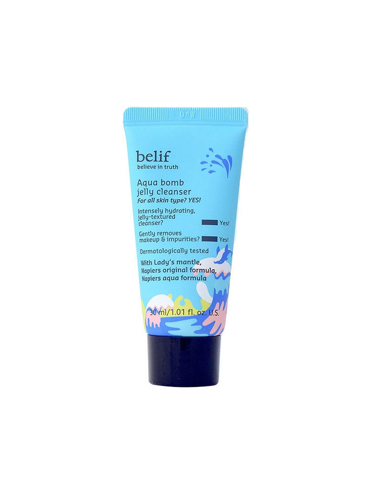 belif Aqua Bomb Mini Jelly Cleanser - Hydrating Vegan Korean Gentle Face Wash & Makeup Remover-image-6