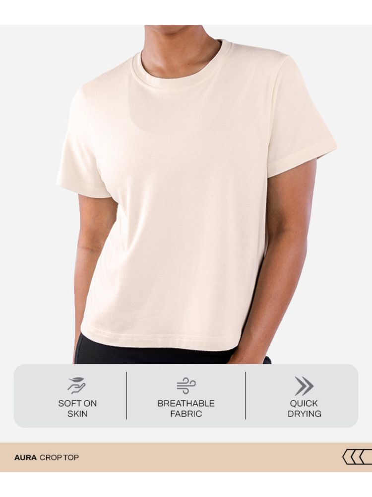 Tego Beige Solid Regular T-Shirt-picture-17