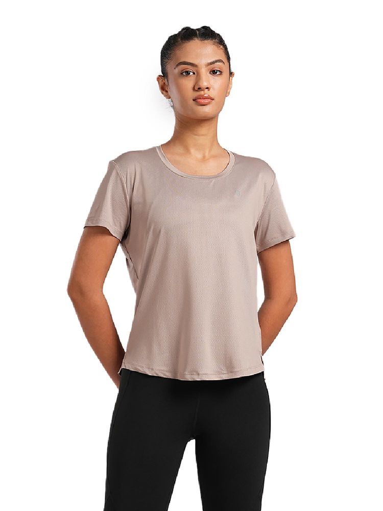 Tego Beige Solid Regular T-Shirt-picture-16