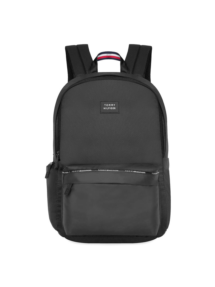 tommy hilfiger accessories Tommy Hilfiger Unisex Lovington Polyester 14 Inch Laptop Backpack - Black-picture-12