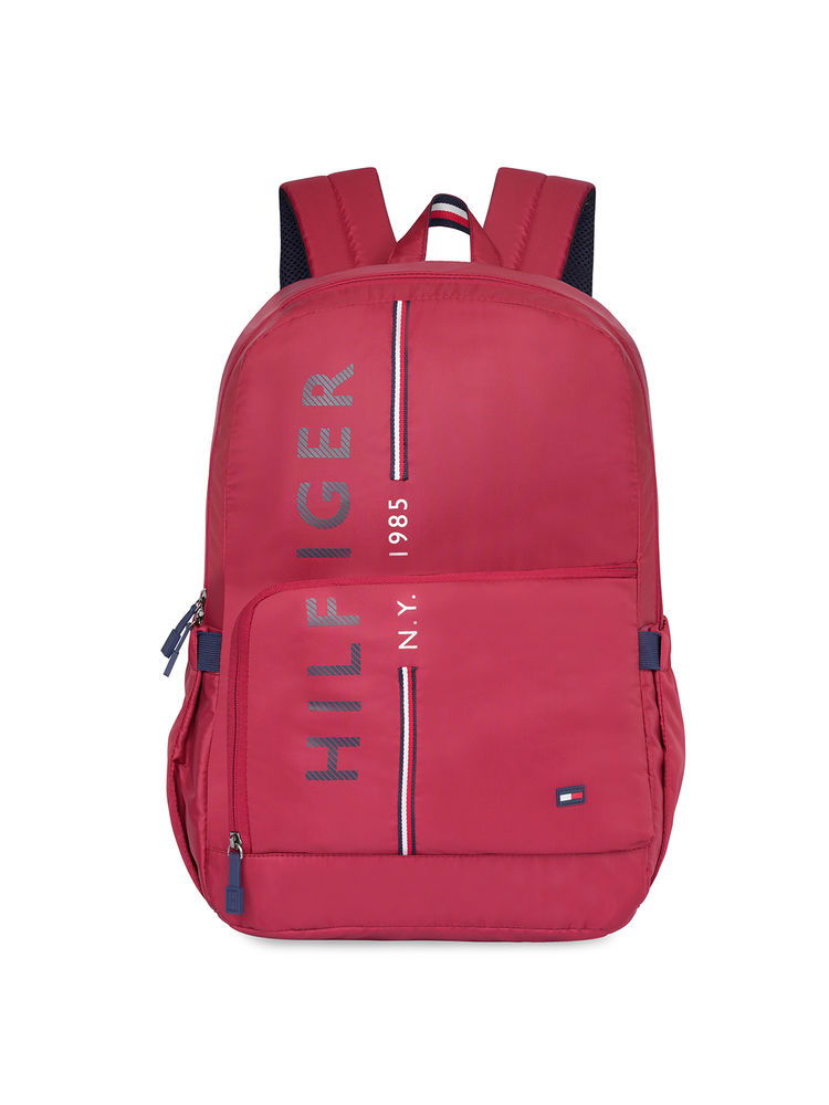 tommy hilfiger accessories Tommy Hilfiger Unisex Batavia Polyester 14 Inch Laptop Backpack - Maroon-picture-26