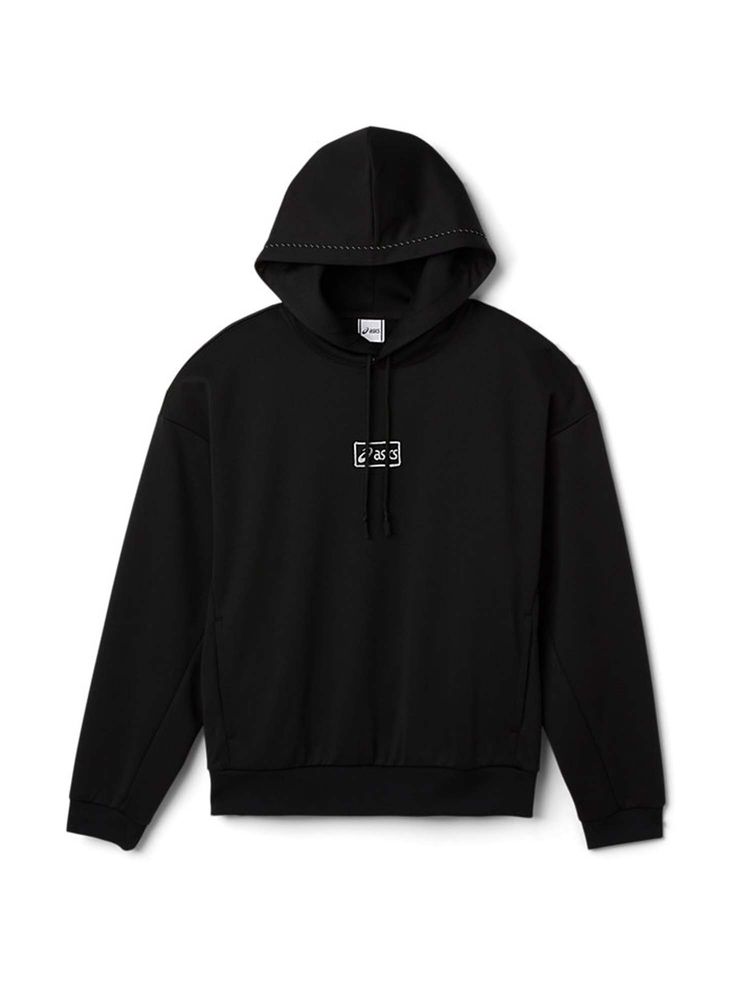 ASICS Unisex Black Solid Hoodie-picture-23