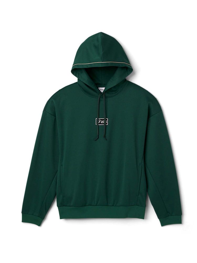 ASICS Unisex Green Solid Hoodie-picture-15