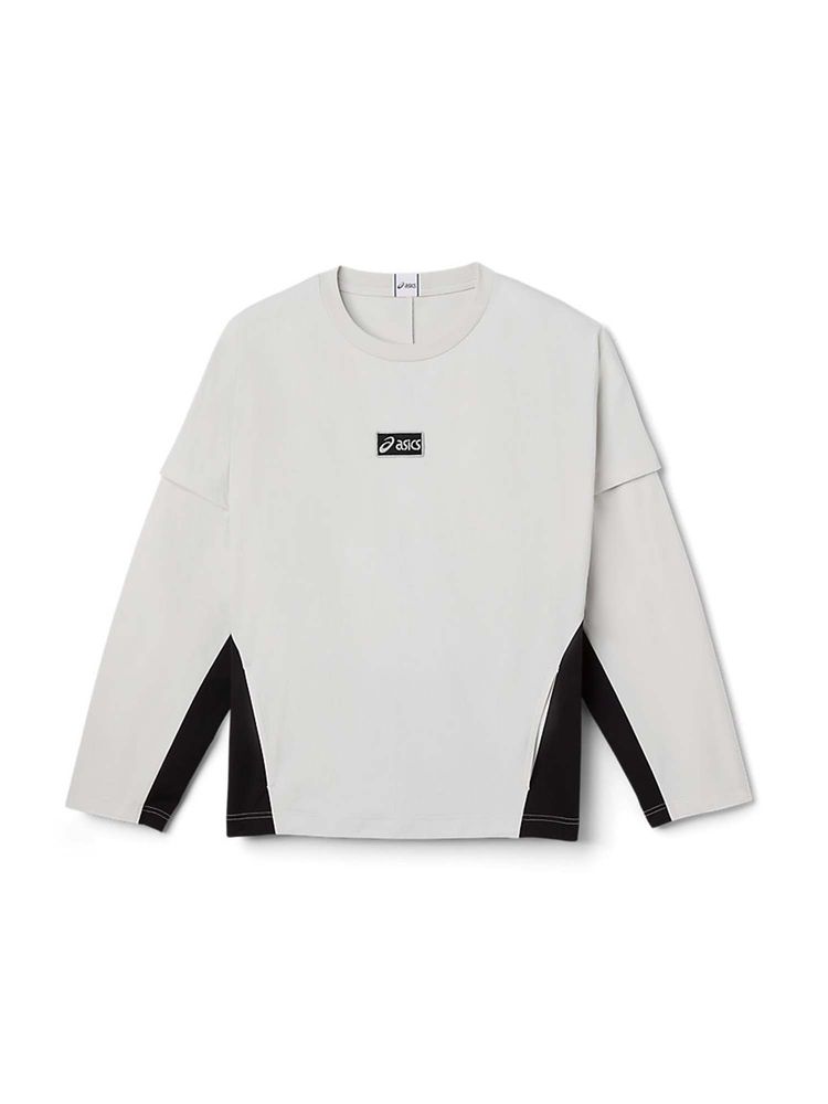 ASICS Unisex Grey Colorblock T-shirt-picture-16