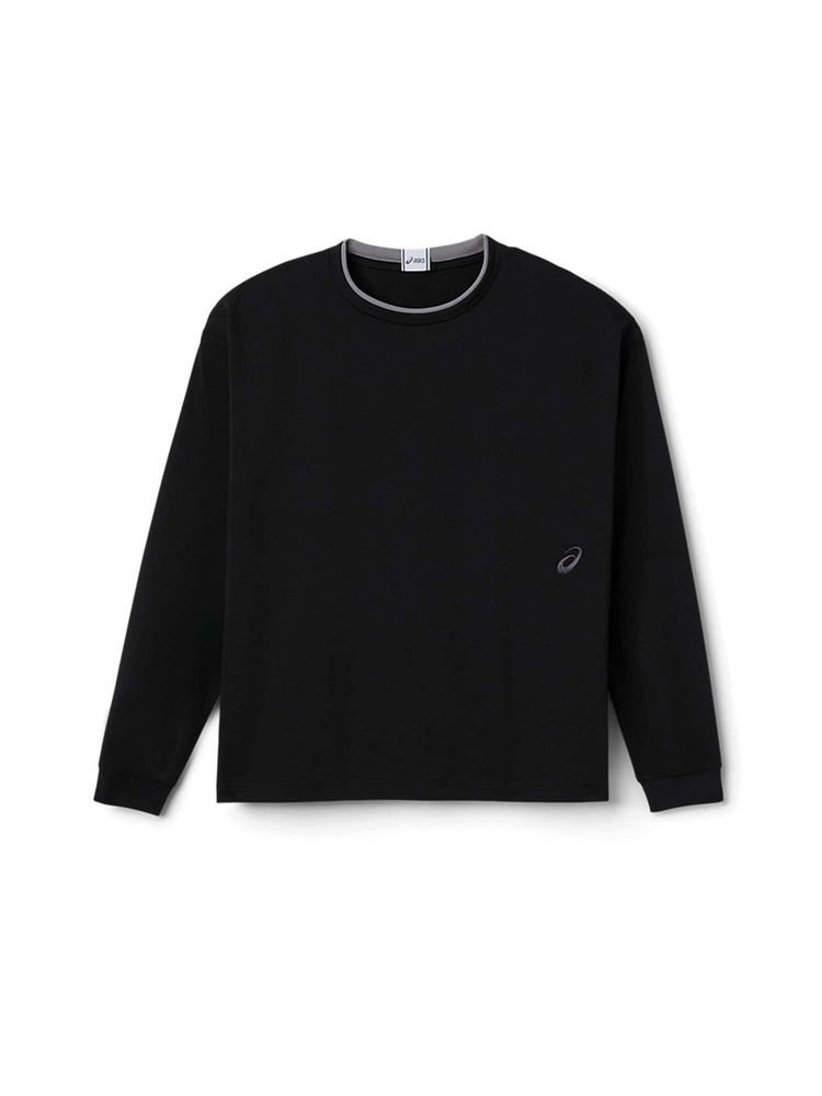 ASICS Unisex Black Solid Sweatshirt-picture-12
