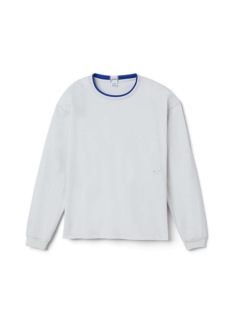 ASICS Unisex Grey Solid Sweatshirt-picture-17