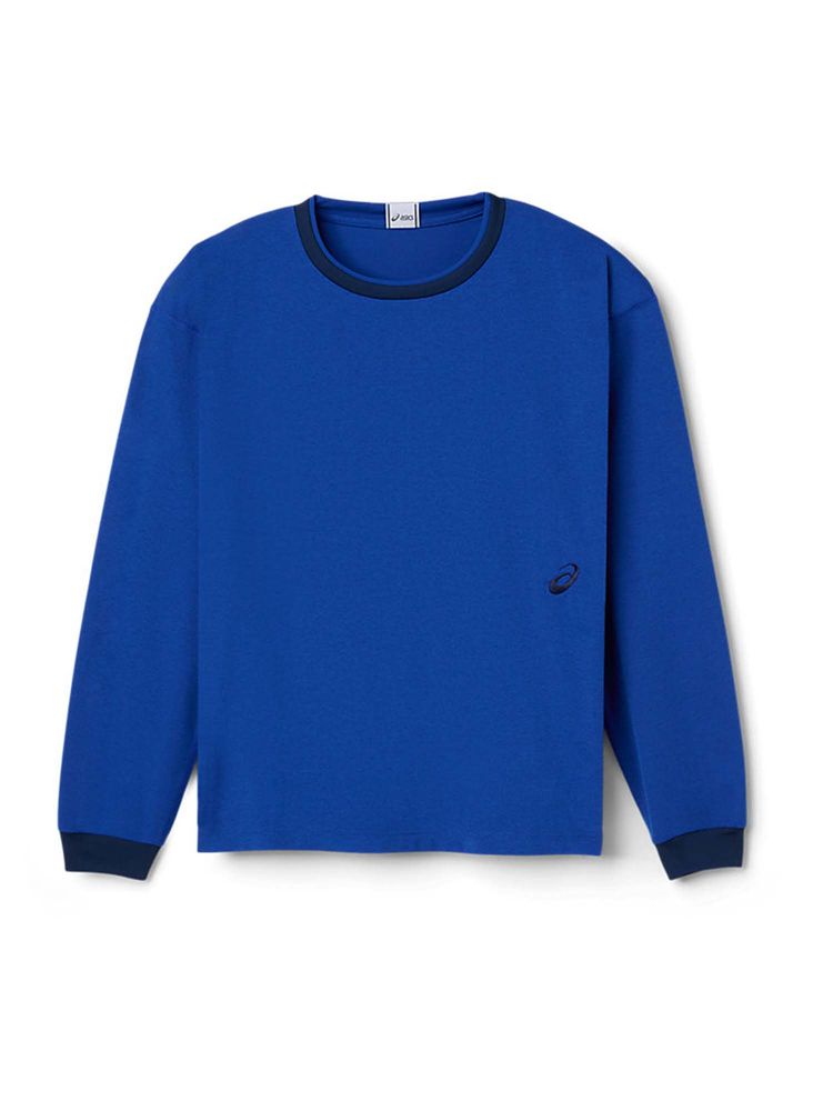 ASICS Unisex Blue Solid Sweatshirt-picture-25
