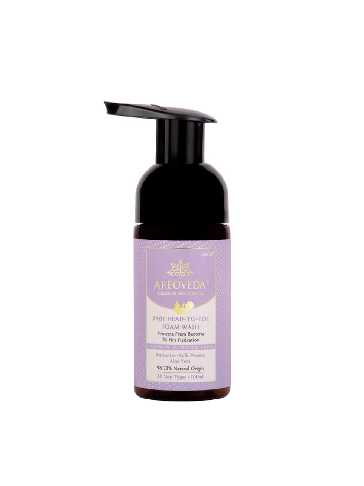 AreoVeda Baby Wash & Shampoo With PENTAVITIN & Aloe Vera, Gives 24 Hrs Hydration, Tear Free-picture-24