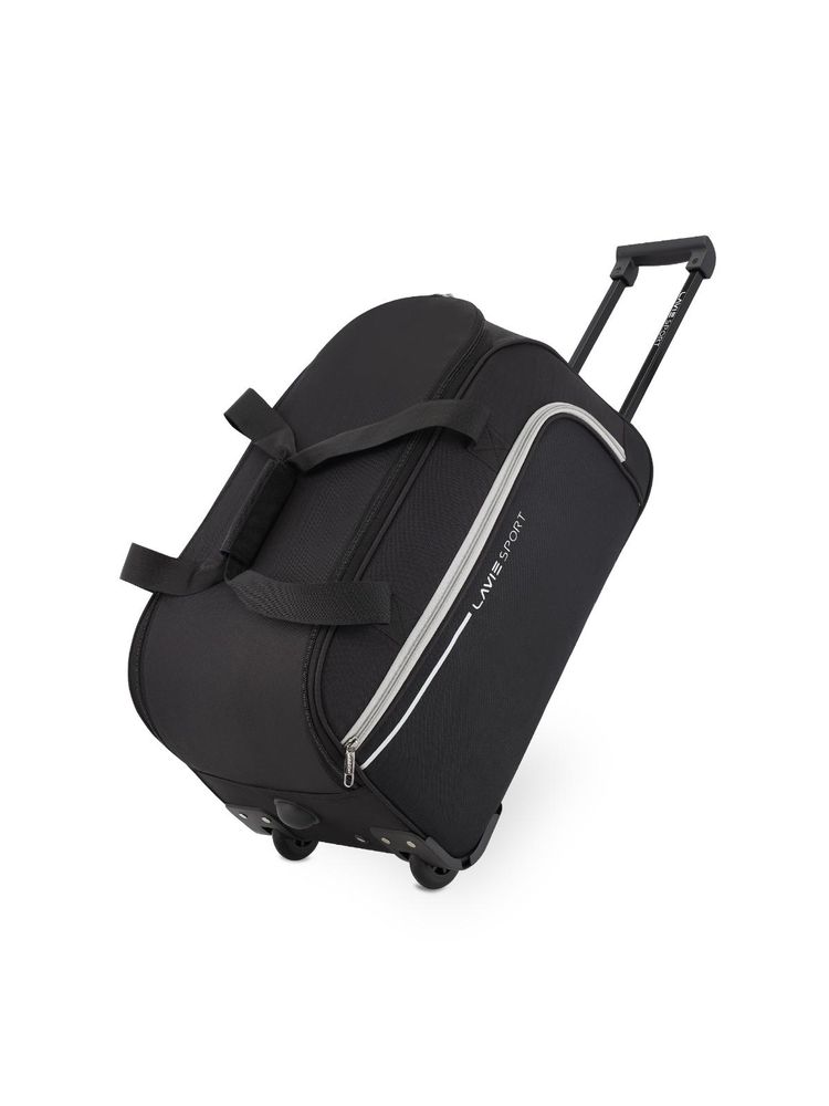 Lavie Sport Small Size 53 Cms Galactic Wheel Duffle Bag | (Black) (S)