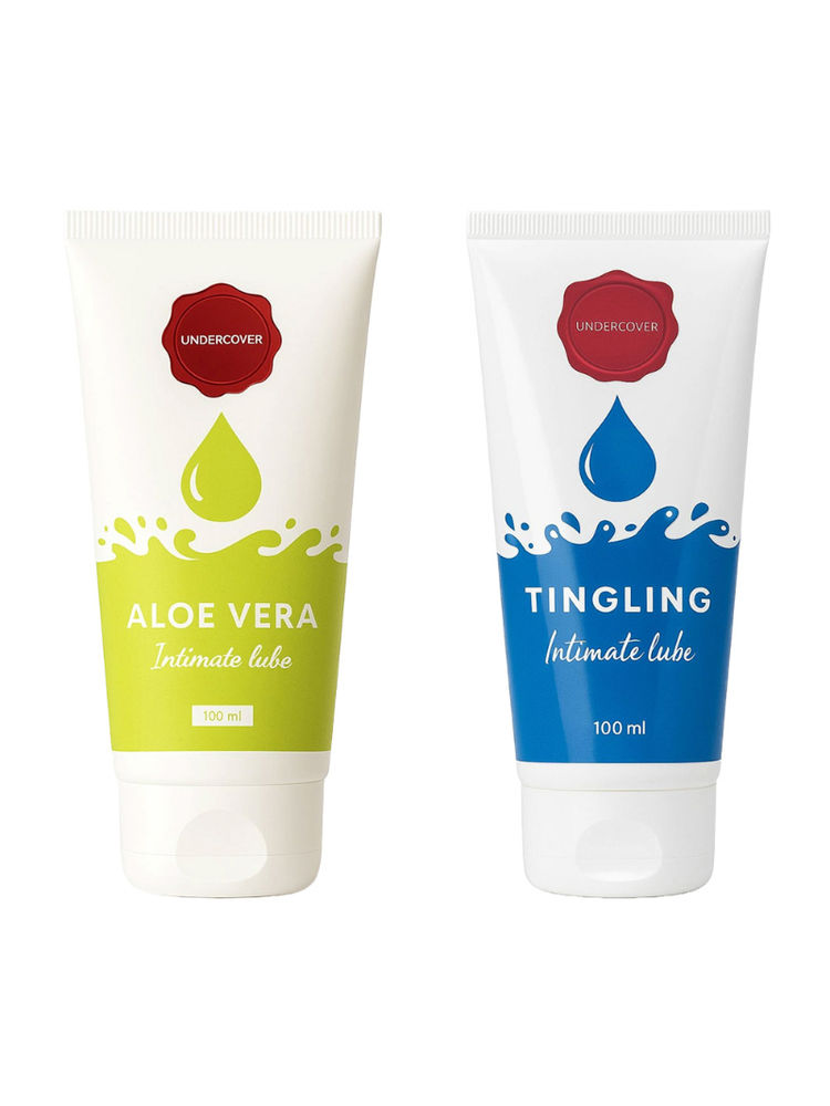 Undercover Water Based Intimate Lubes - Tingling & Aloe Vera (Set Of 2)-picture-17