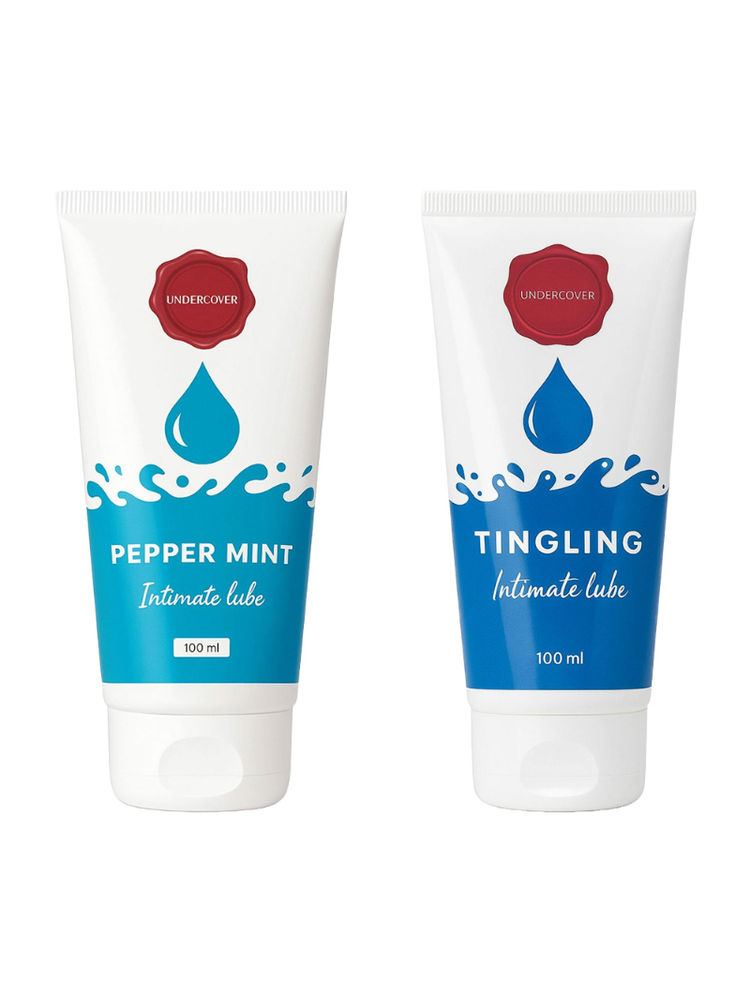 Undercover Water Based Intimate Lubes - Tingling & Peppermint (Set Of 2)-picture-47