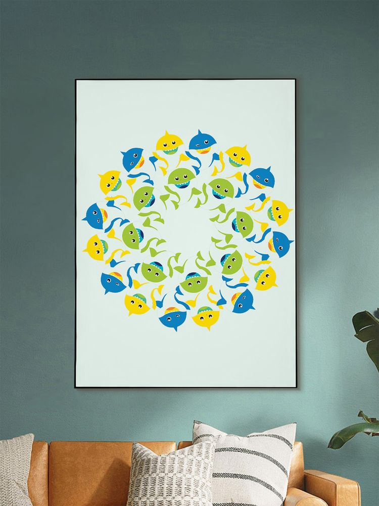 Nestroots Colorful Fish Design Canvas Art Canvas Wall Painting-picture-0