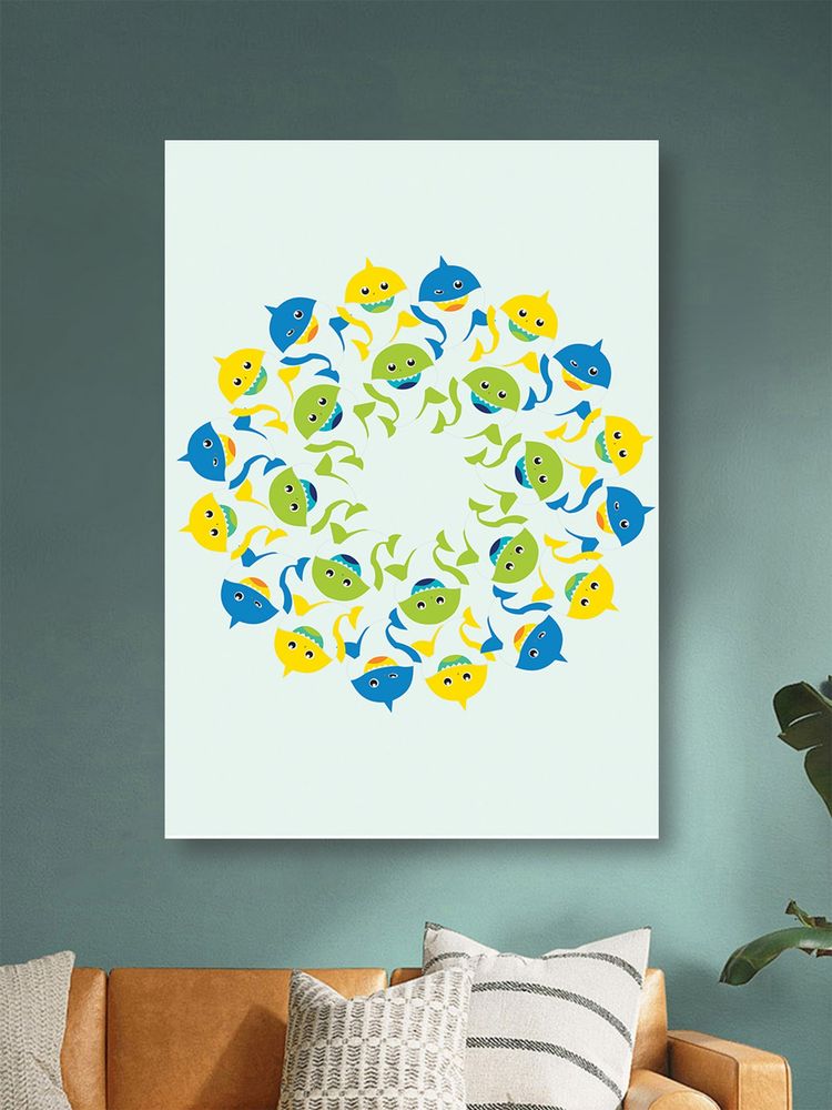 Nestroots Colorful Fish Design Canvas Art Canvas Wall Painting-picture-1