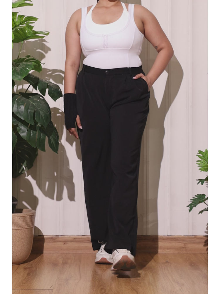 FREAKINS Baddie Black Curve Korean Pants-picture-14