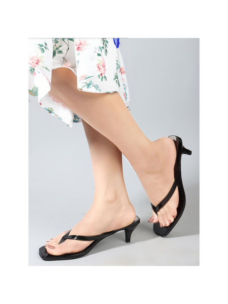 Carlton London Black None Square Toe Women Sandal Heels-image-44