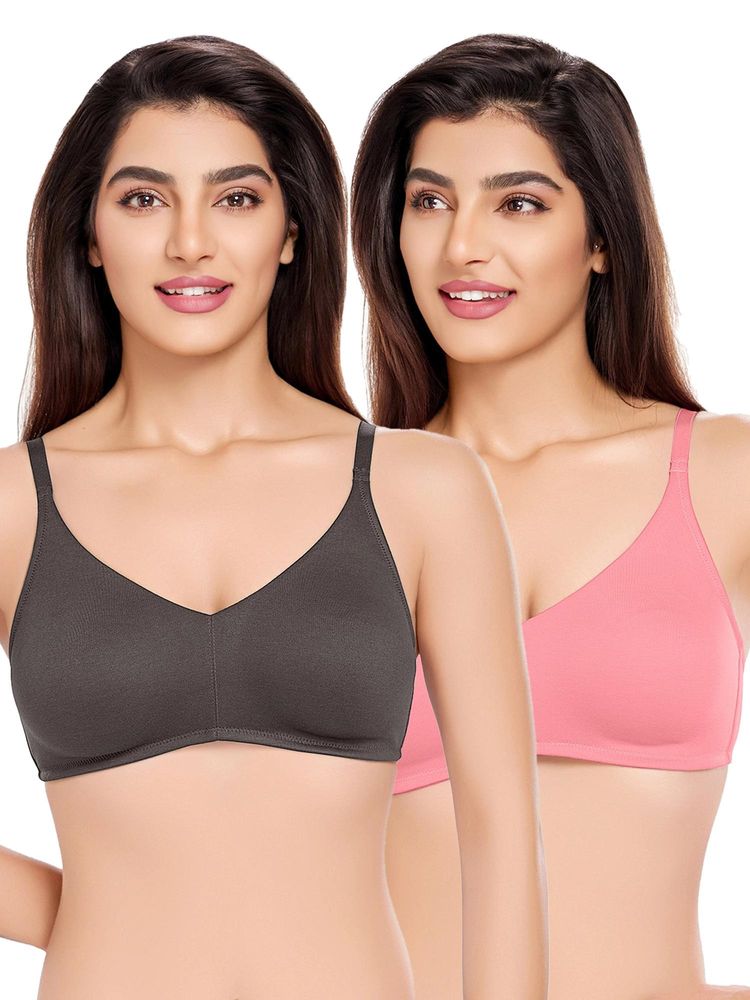 Juliet Womens Non Padded T-Shirt Bras (Pack of 2)-picture-25