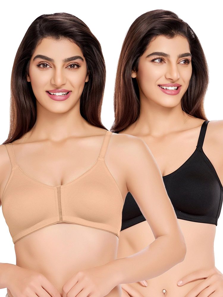 Juliet Womens Non Padded Non Wire T-Shirt Bras (Pack of 2)-picture-16