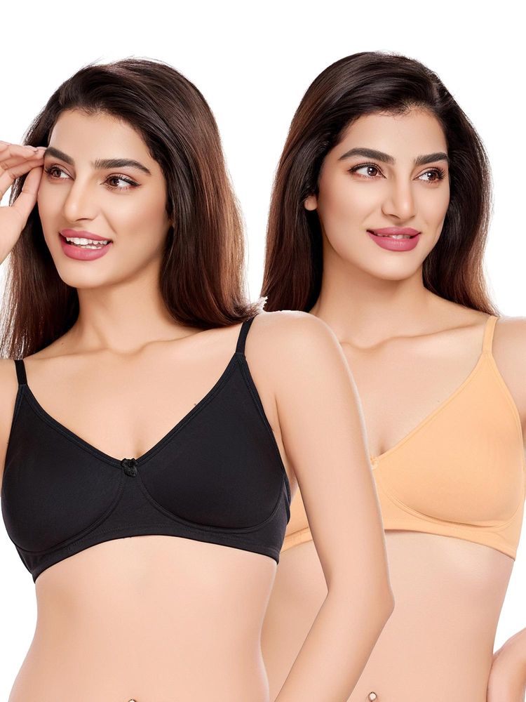 Juliet Womens Smooth Silhouette Styles T-Shirt Bras (Pack of 2)-picture-42