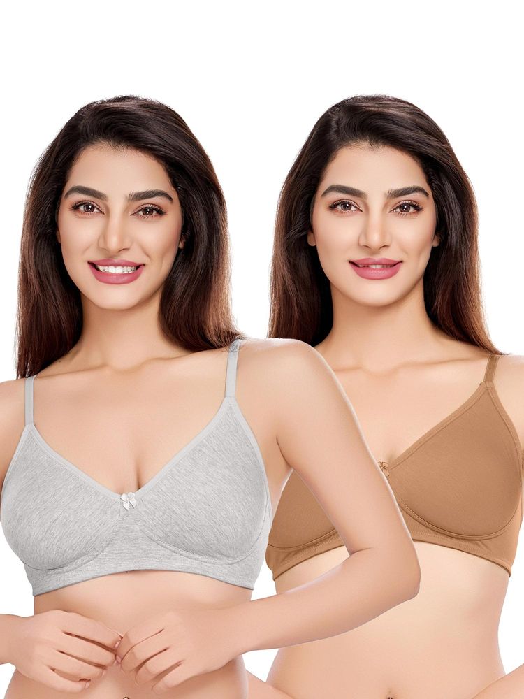 Juliet Womens Smooth Silhouette Styles T-Shirt Bras (Pack of 2)-picture-41