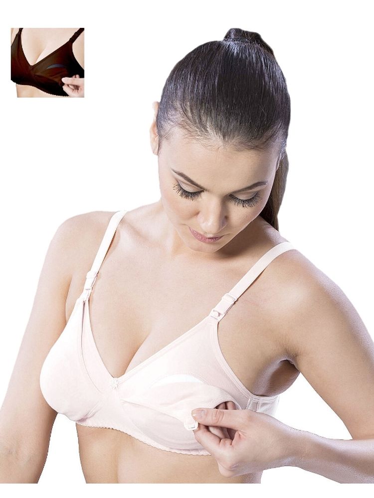 Floret Pack of 2 Full-Coverage Maternity Bras - Multi-Color-picture-12