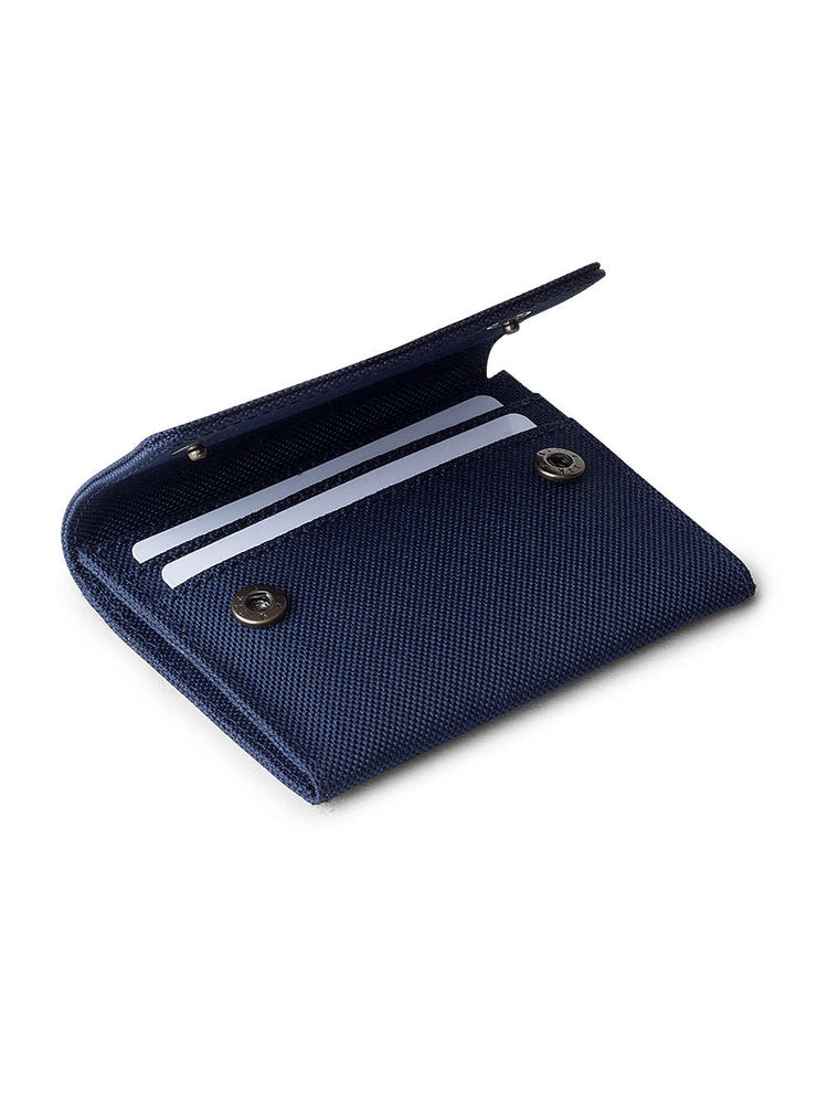 DailyObjects Blue Ballistic Nylon Flip Top Card Wallet