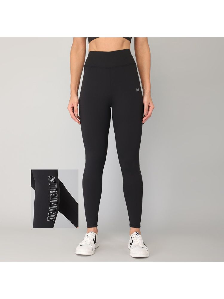 Muscle Torque Gym Yoga High Waist Seamless Reflecting Printed Training Tight Black-image-31