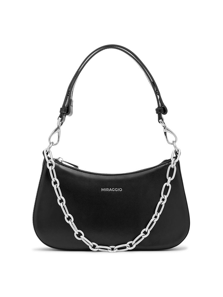MIRAGGIO Madeline Shoulder Bag Black-image-40