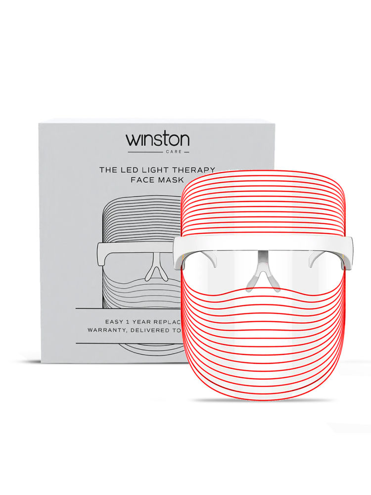 Winston 3 In 1 LED Light Therapy Face Mask for Anti Ageing to Get Glowing Clear & Clean Skin