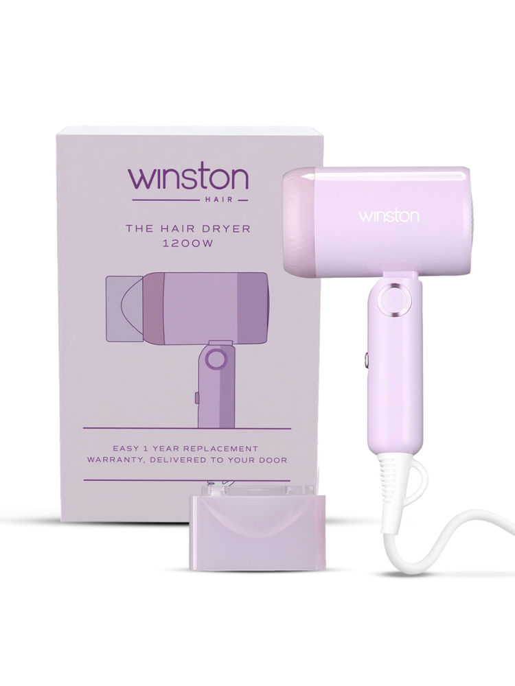 Winston Iconic 1200W Foldable Hair Dryer - Purple