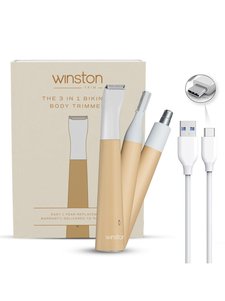 Winston Rechargeable Electric 3 In 1 Bikini & Full Body Trimmer for Women