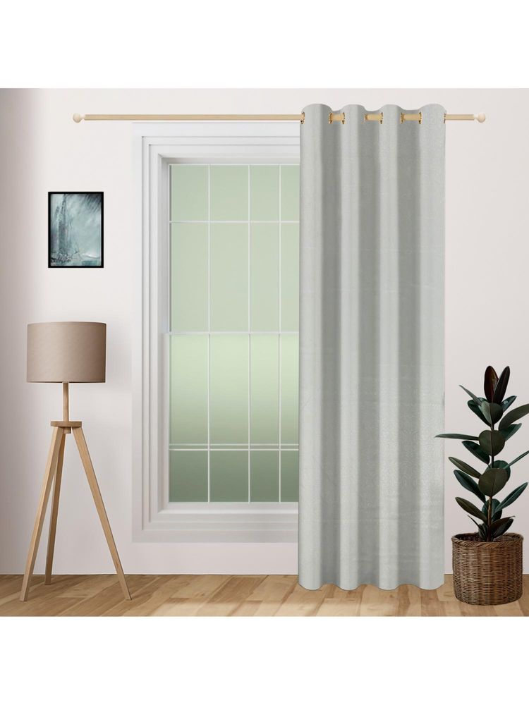Swayam Ethnic Motif 100% Blackout Eyelet Hanging 9 Feet Door Curtain-picture-25
