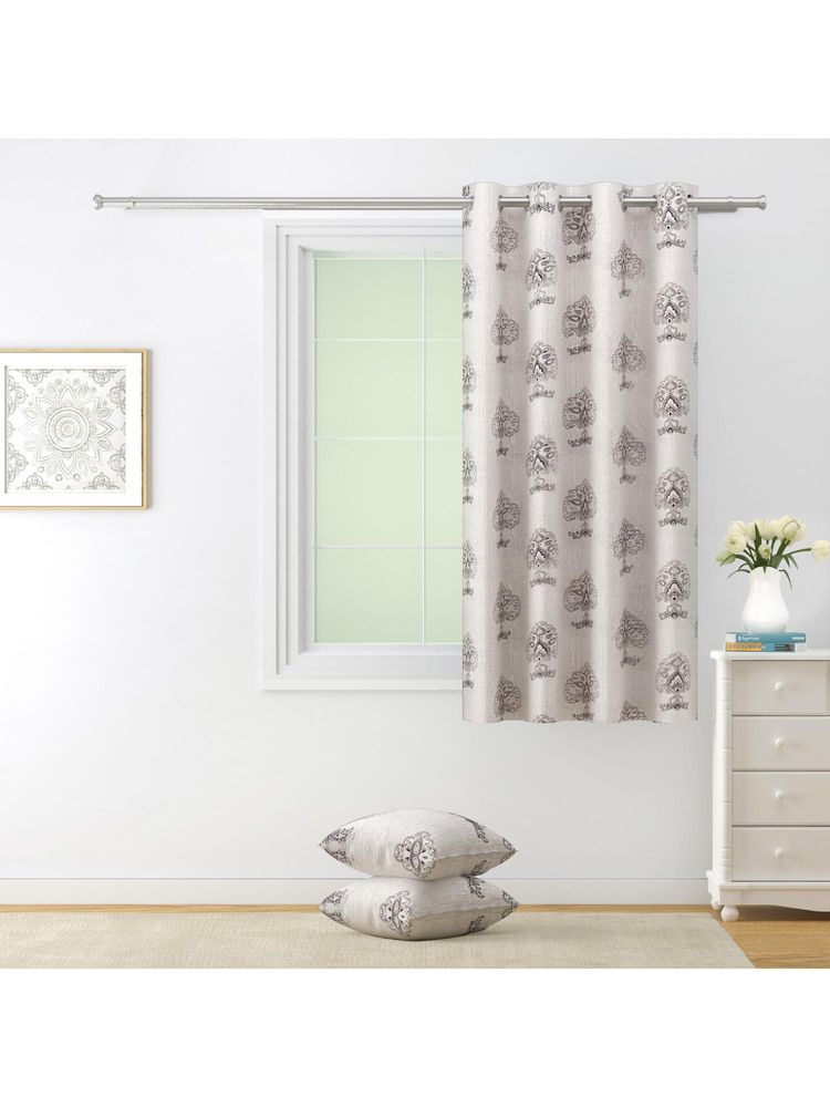 Swayam 80% Blackout Eyelet Hanging Window Curtain (5 Feet)-picture-16