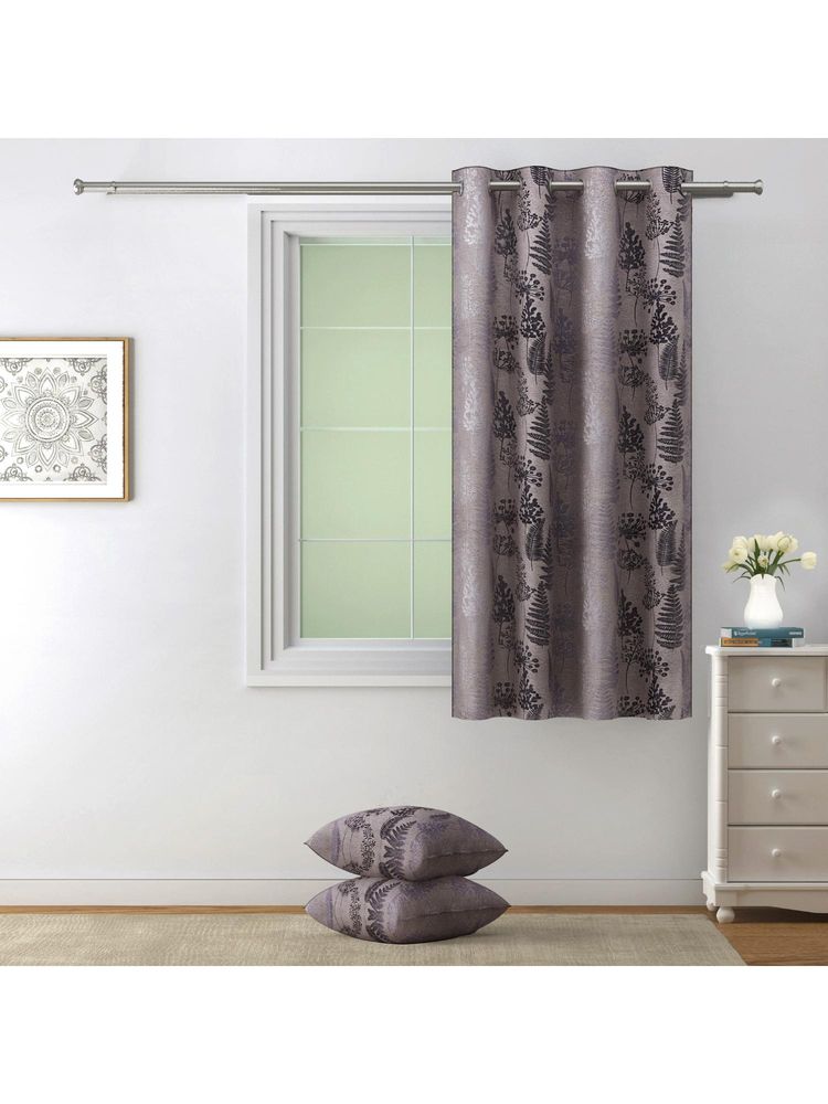 Swayam 80% Blackout Eyelet Hanging Window Curtain (5 Feet)-picture-26