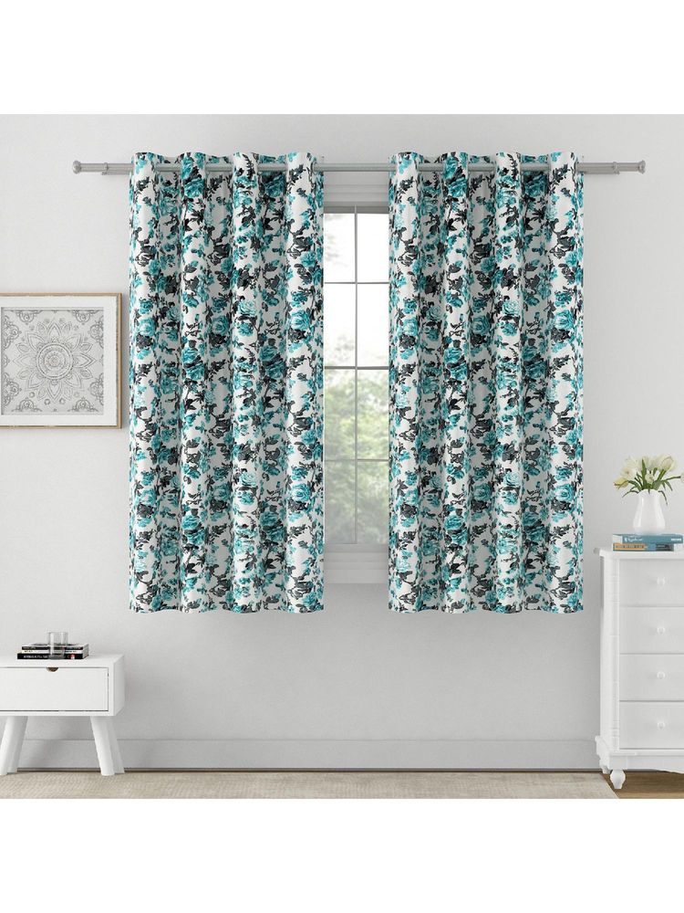 Swayam 90% Blackout Eyelet Hanging Window Curtain (5 Feet) (Pack of 2)-picture-31